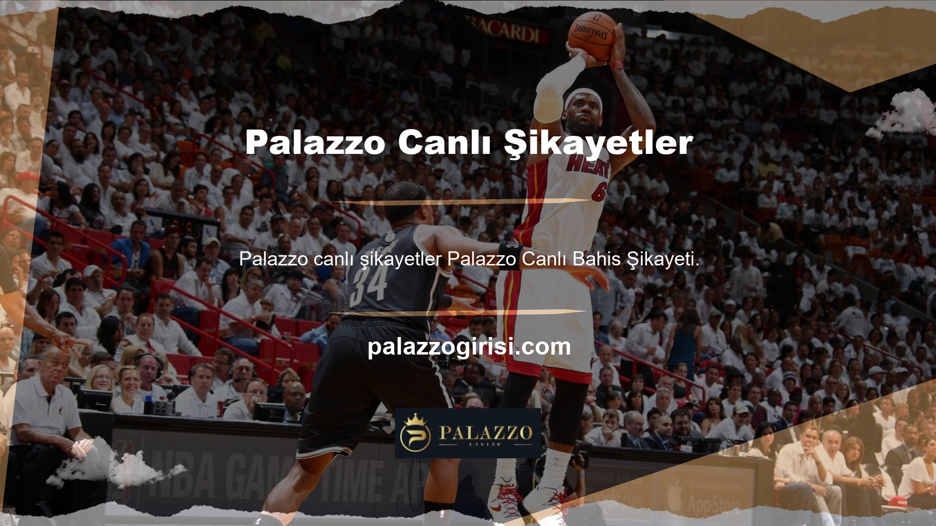Palazzo Canlı Bahis Şikayet Başvurusu, istediğiniz oyunları bulabileceğiniz ve oynayabileceğiniz bir yerdir
